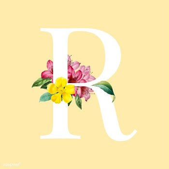 Floral styled letter R typography | Free stock vector - 564274