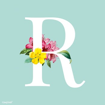 Floral styled letter R typography | Free stock vector - 564299