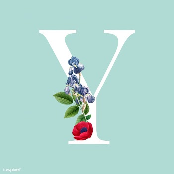 Floral styled letter Y typography | Free stock vector - 564335