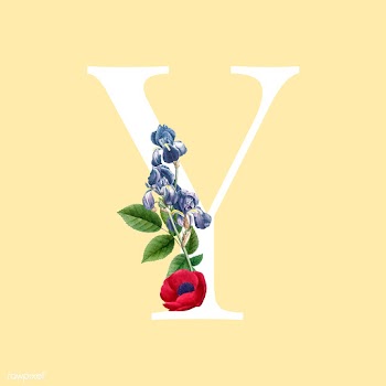 Floral styled letter Y typography | Free stock vector - 564336