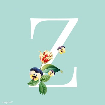 Floral styled letter Z typography | Free stock vector - 564207