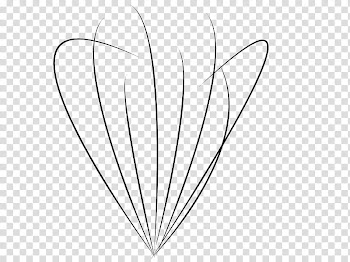 Floral Swirl Brushes, black line transparent background PNG clipart