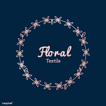 Floral textile logo design | Free stock vector - 591908