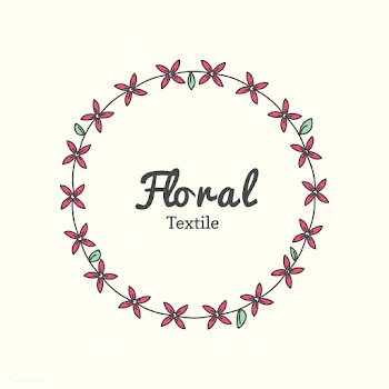 Floral textile logo | Free stock vector - 591906