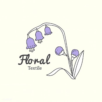 Floral textile logo | Free stock vector - 591914