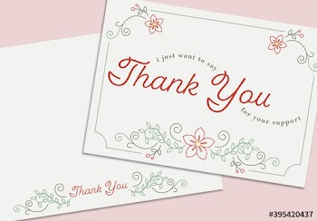 Floral Thank You Card Layout