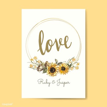 Floral themed invitation designs | Free stock vector - 500996