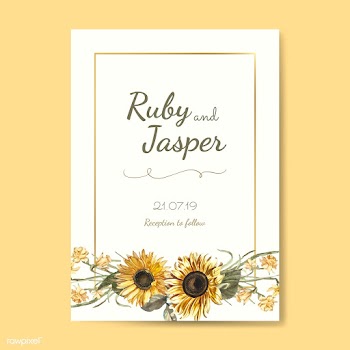 Floral themed invitation designs | Free stock vector - 501003