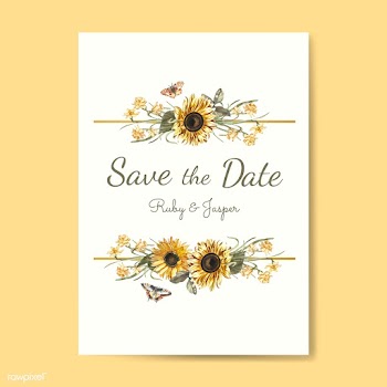 Floral themed invitation designs | Free stock vector - 501004