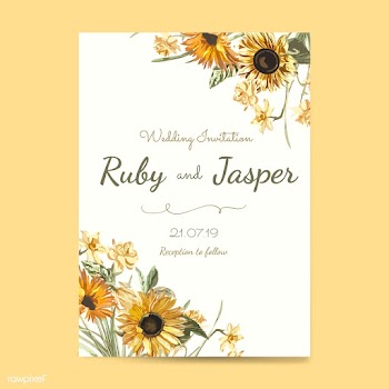 Floral themed invitation designs | Free stock vector - 501009