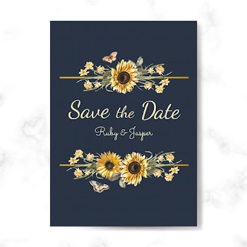 Floral themed invitation designs | Free stock vector - 501013