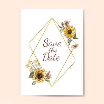 Floral themed invitation designs | Free stock vector - 501016