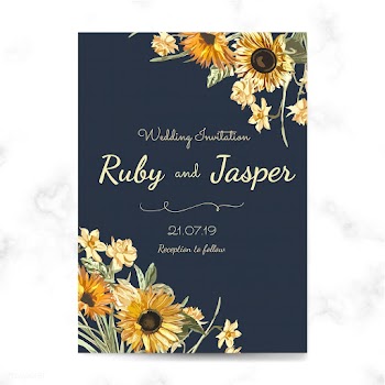 Floral themed invitation designs | Free stock vector - 501018