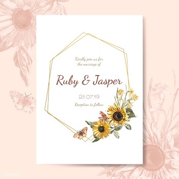 Floral themed invitation designs | Free stock vector - 501023