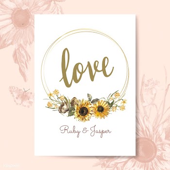 Floral themed invitation designs | Free stock vector - 501035