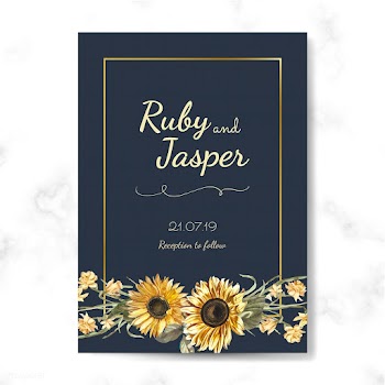 Floral themed invitation designs | Free stock vector - 501041