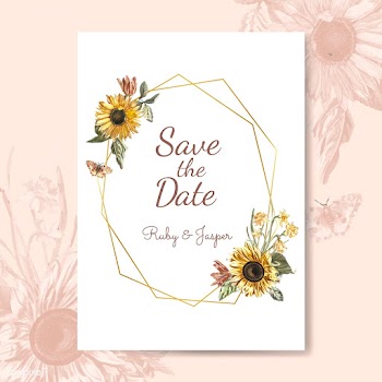 Floral themed invitation designs | Free stock vector - 501042