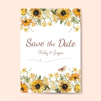 Floral themed invitation designs | Free stock vector - 501043