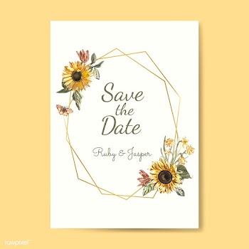 Floral themed invitation designs | Free stock vector - 501045