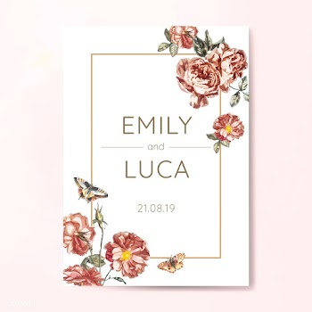 Floral themed invitation designs | Free stock vector - 501059