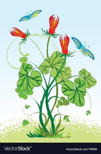 Floral vector image