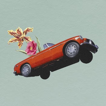 Floral vintage car clipart, surreal | Free Photo - rawpixel