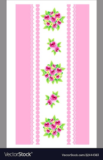 Floral wallpaper vector image