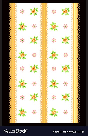 Floral wallpaper vector image