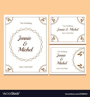 Floral wedding invitation-11 vector image