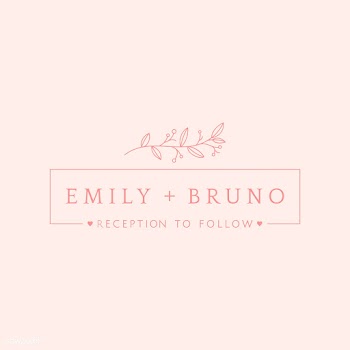 Floral wedding invitation badge design vector | Free stock vector - 524367
