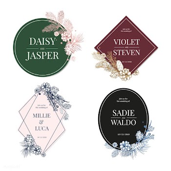 Floral wedding invite collection | Free stock vector - 553632