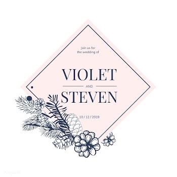 Floral wedding invite | Free stock vector - 553599