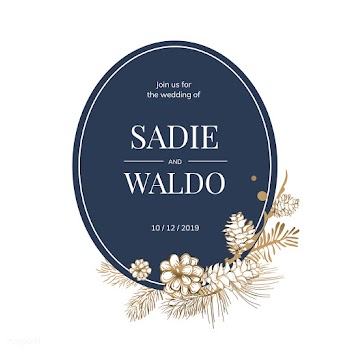 Floral wedding invite | Free stock vector - 553604