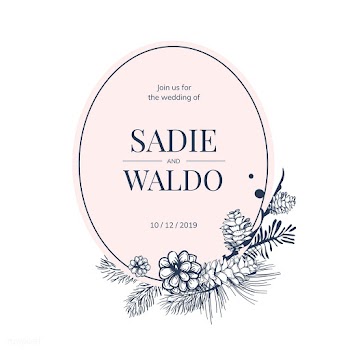 Floral wedding invite | Free stock vector - 553607
