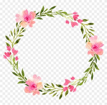 Floral Wedding Wreath With Roses - Floral Wreath Logo Transparent