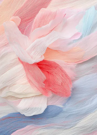 Floral Whispers: A Van Gogh-Inspired Cotton Textural Symphony Floral Whispers: A Van Gogh-Inspired Cotton Textural Symphony