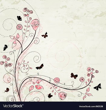 Floral with butterflies vector image