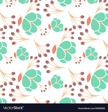Floral with patterns vector image