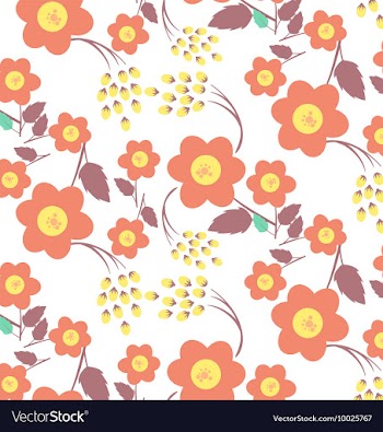 Floral with patterns vector image