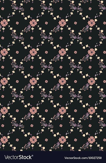 Floral with patterns vector image