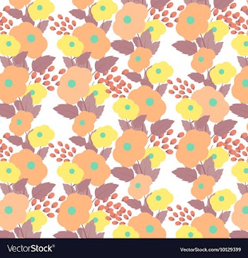Floral with patterns vector image
