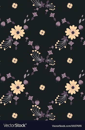 Floral with patterns vector image