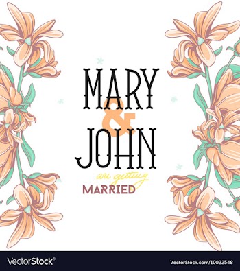 Floral with typography vector image