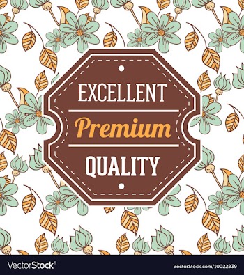 Floral with typography vector image