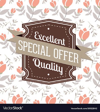 Floral with typography vector image