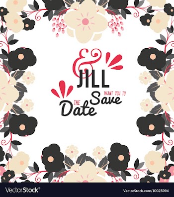 Floral with typography vector image
