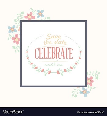 Floral with typography vector image