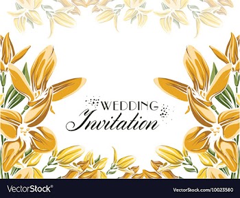 Floral with typography vector image