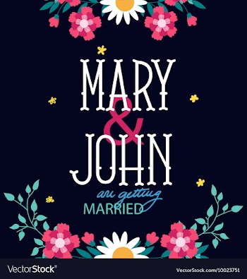Floral with typography vector image