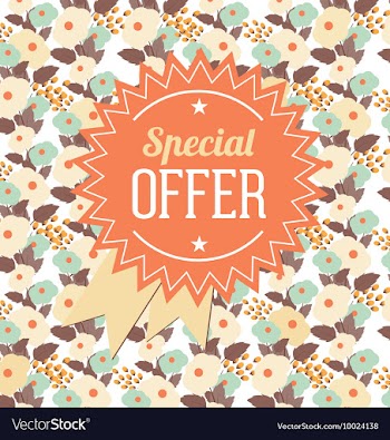 Floral with typography vector image